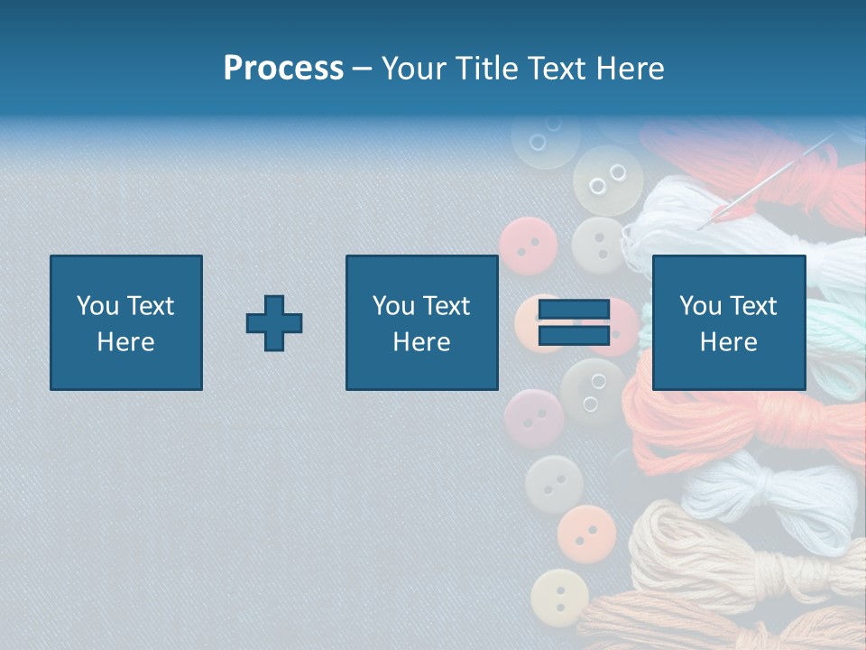 Thread Background Closeup PowerPoint Template