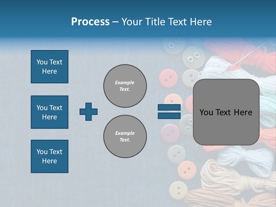 Thread Background Closeup PowerPoint Template