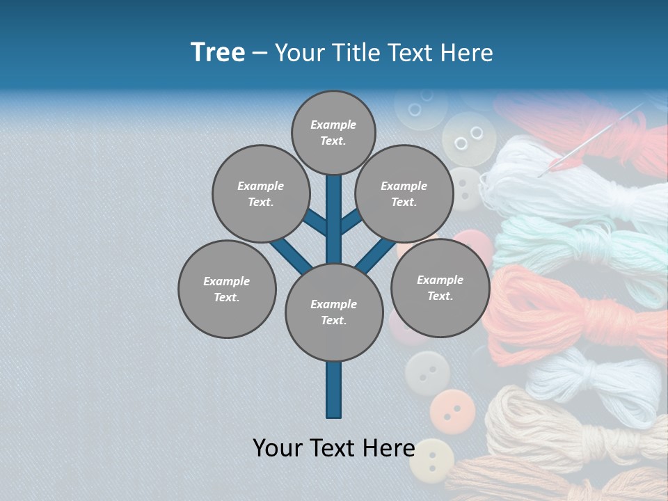 Thread Background Closeup PowerPoint Template