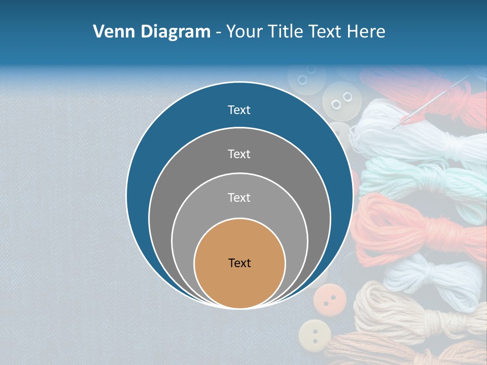 Thread Background Closeup PowerPoint Template