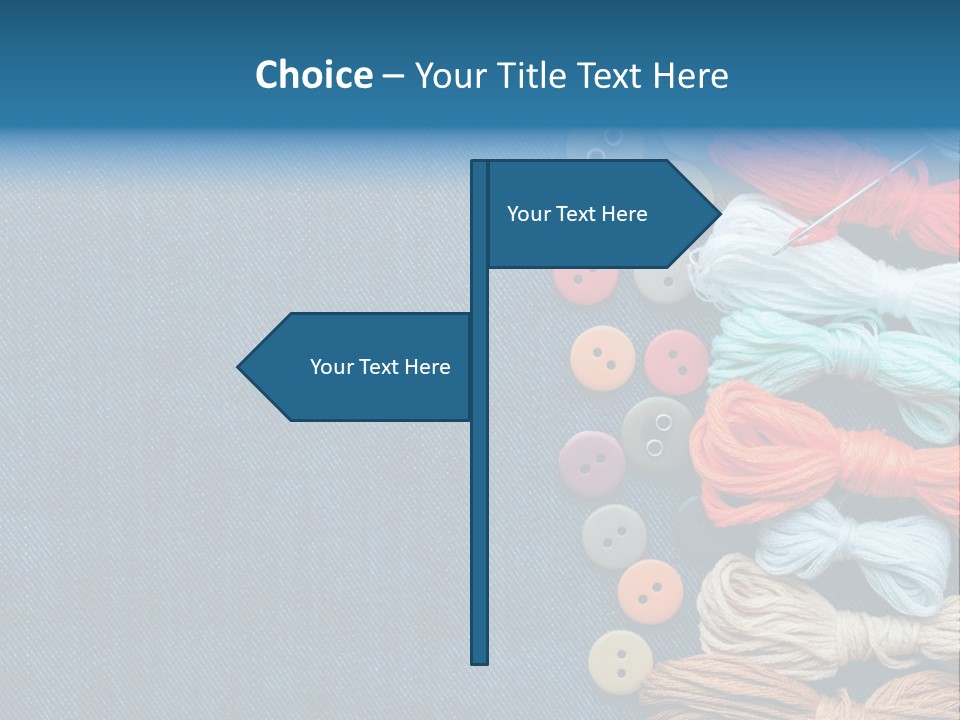 Thread Background Closeup PowerPoint Template
