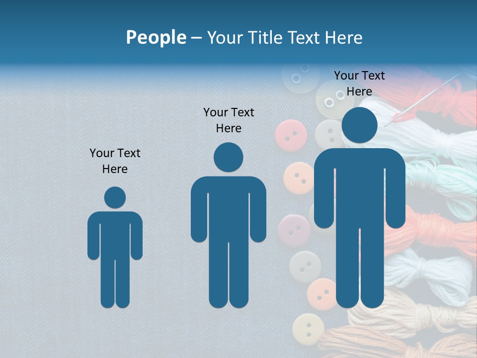 Thread Background Closeup PowerPoint Template