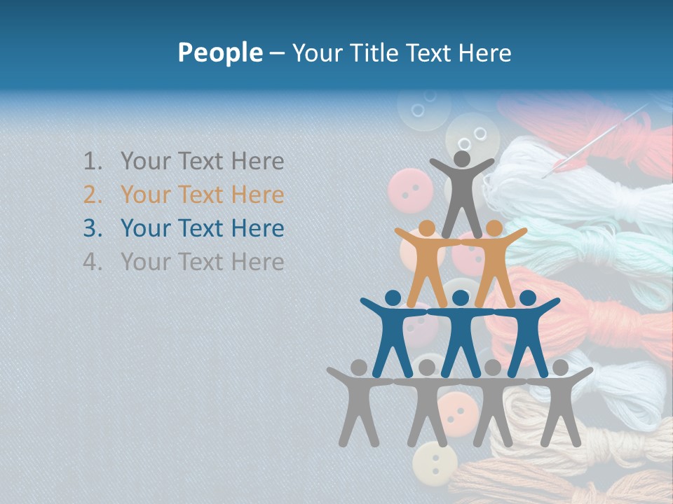 Thread Background Closeup PowerPoint Template