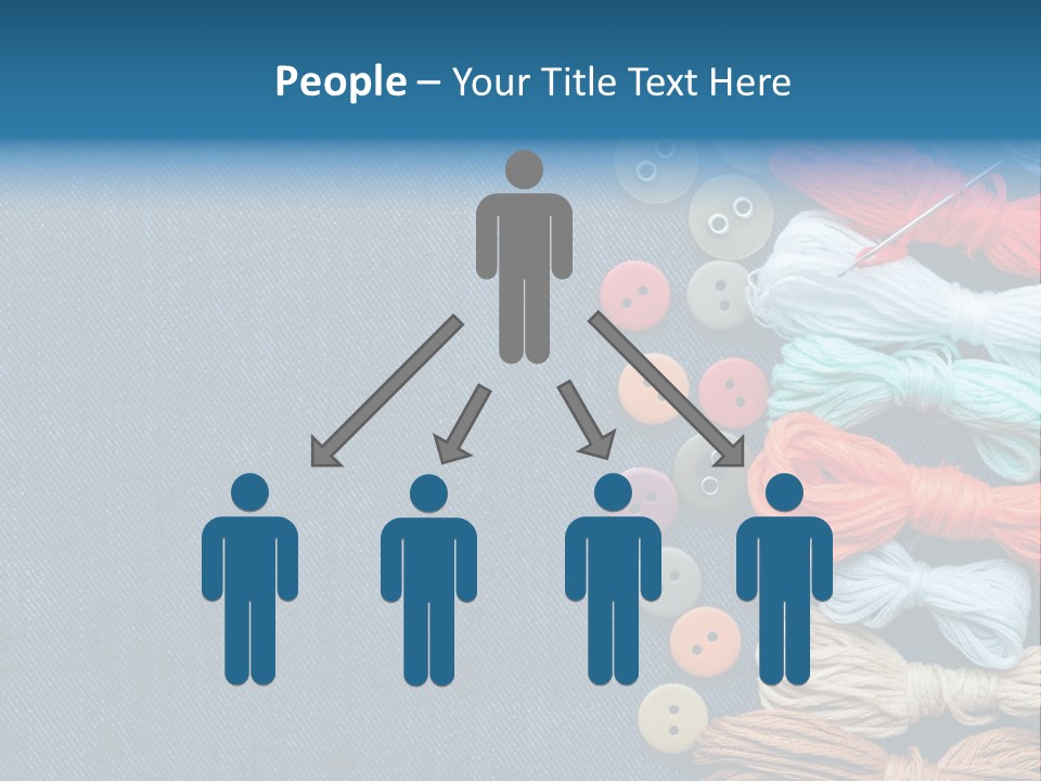 Thread Background Closeup PowerPoint Template