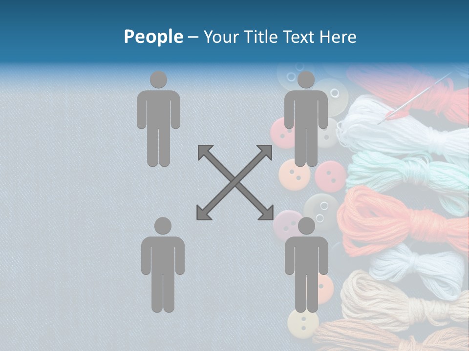 Thread Background Closeup PowerPoint Template