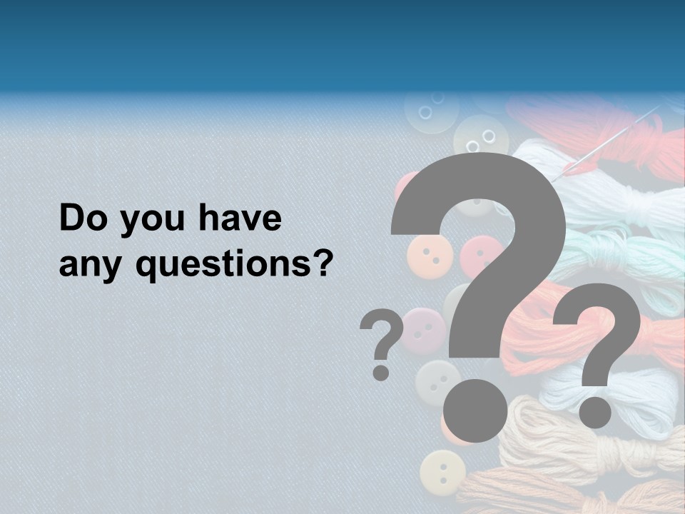 Thread Background Closeup PowerPoint Template