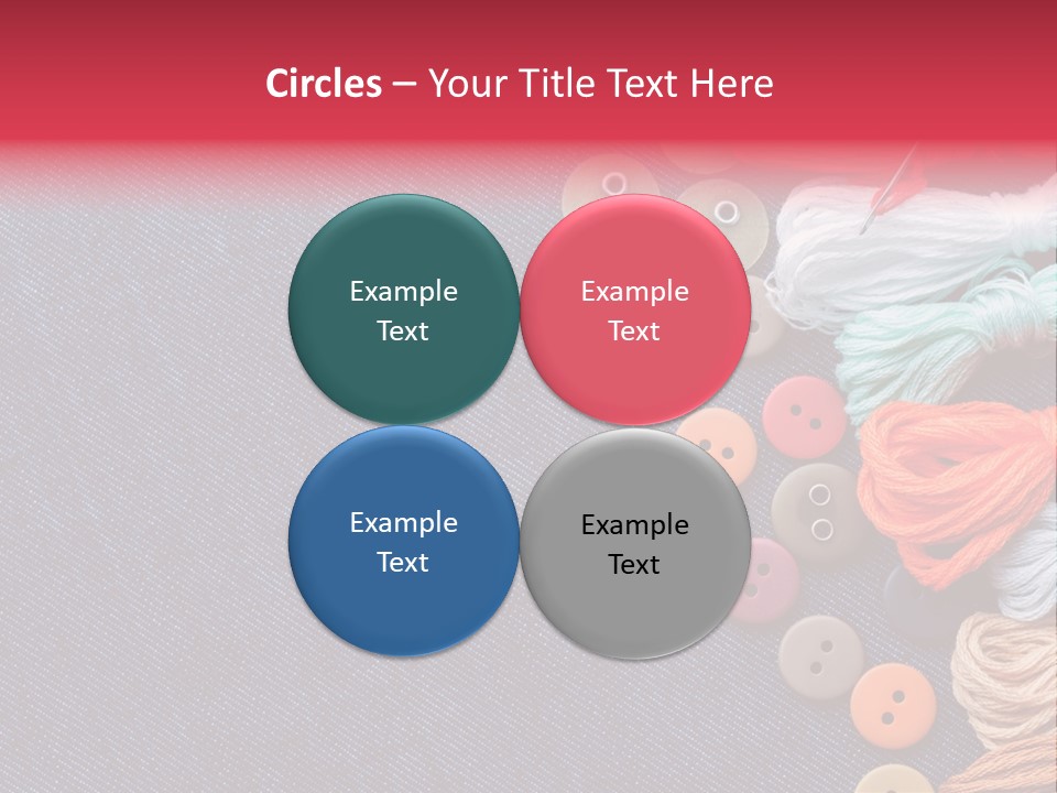 Button Horizontal Casual PowerPoint Template