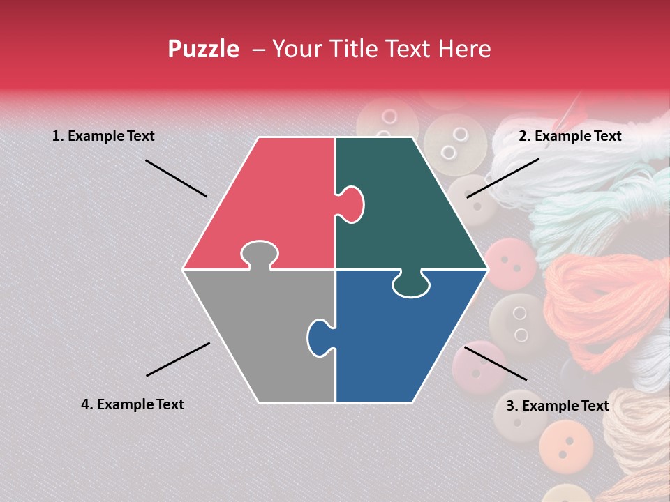 Button Horizontal Casual PowerPoint Template