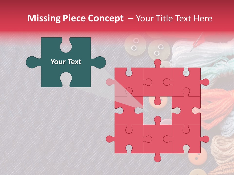 Button Horizontal Casual PowerPoint Template