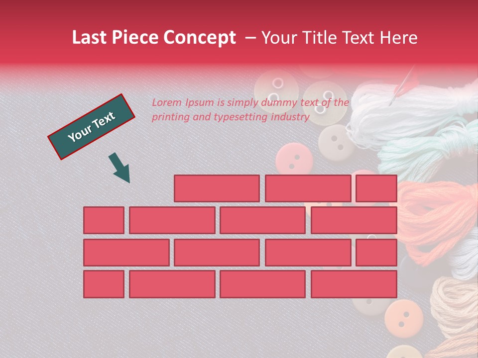 Button Horizontal Casual PowerPoint Template