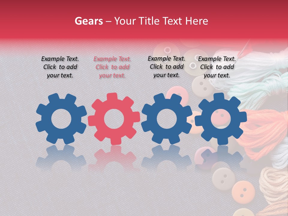 Button Horizontal Casual PowerPoint Template