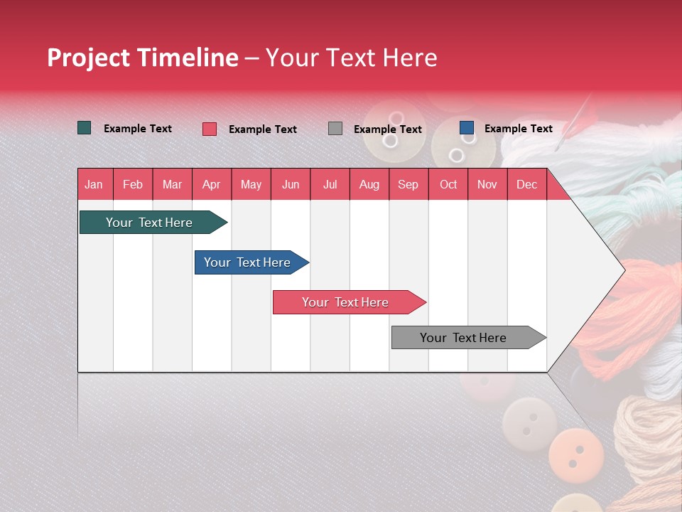 Button Horizontal Casual PowerPoint Template