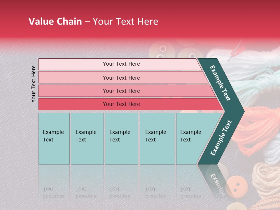 Button Horizontal Casual PowerPoint Template