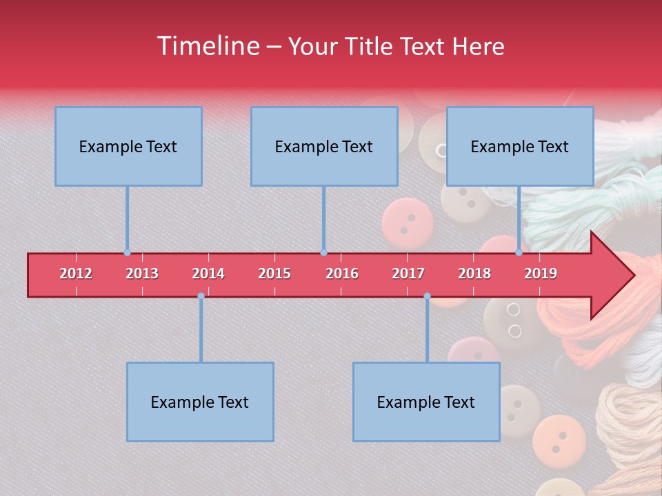 Button Horizontal Casual PowerPoint Template