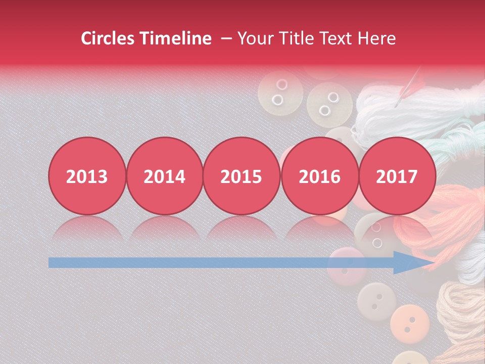 Button Horizontal Casual PowerPoint Template