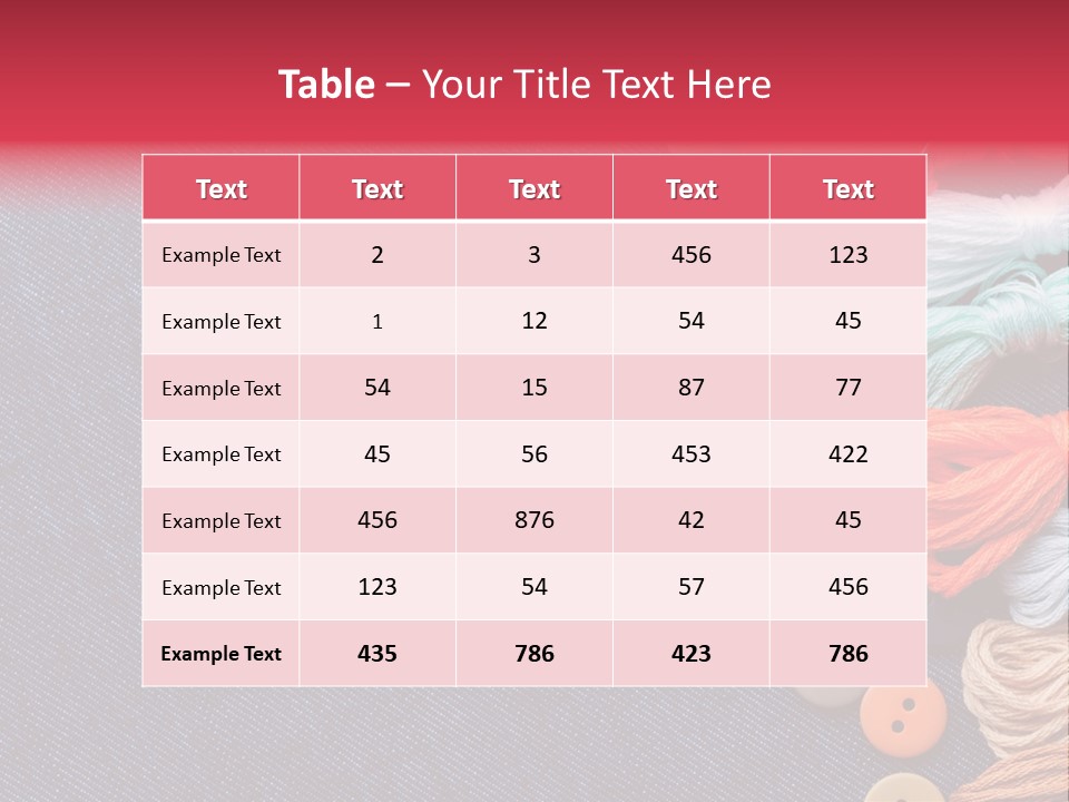 Button Horizontal Casual PowerPoint Template