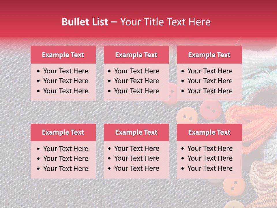 Button Horizontal Casual PowerPoint Template