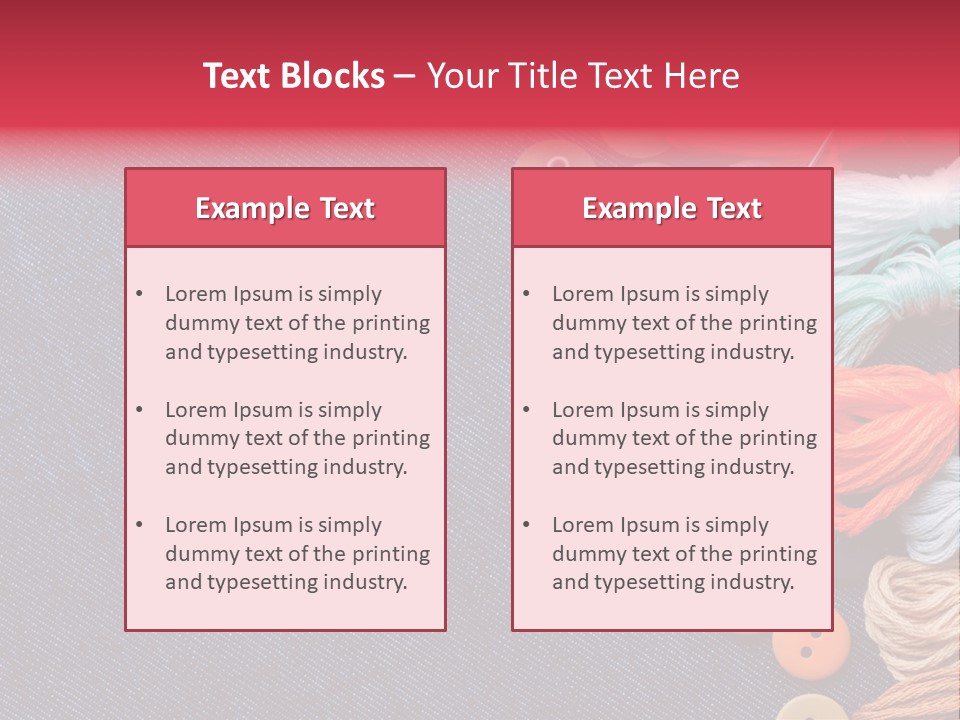 Button Horizontal Casual PowerPoint Template
