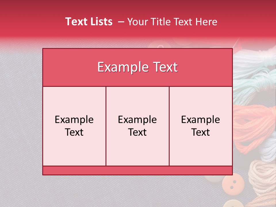 Button Horizontal Casual PowerPoint Template