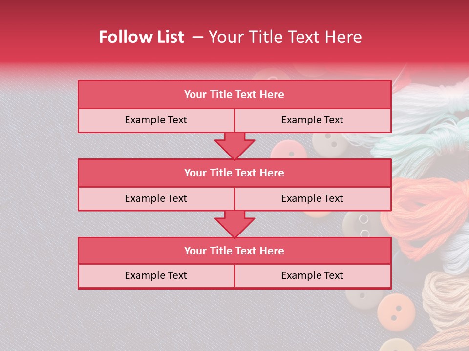 Button Horizontal Casual PowerPoint Template