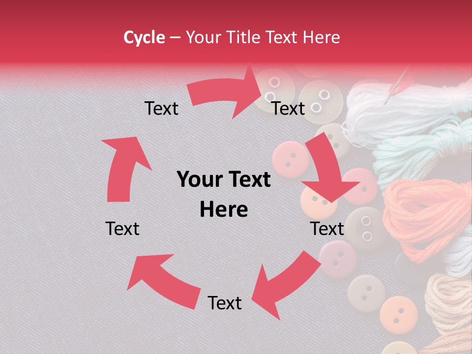 Button Horizontal Casual PowerPoint Template