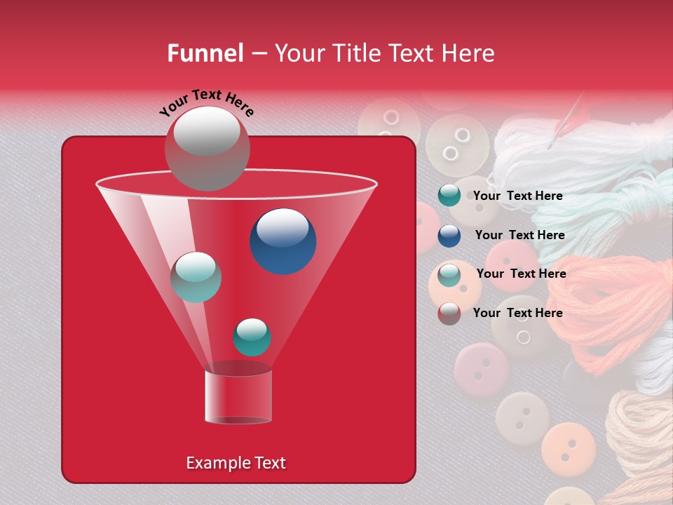 Button Horizontal Casual PowerPoint Template