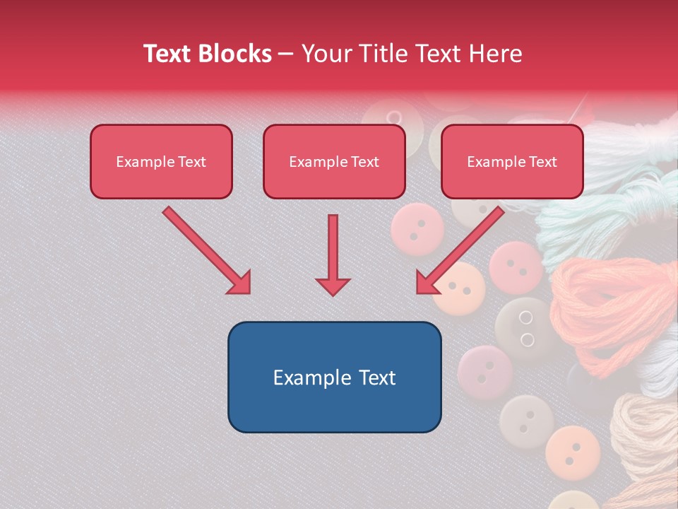 Button Horizontal Casual PowerPoint Template