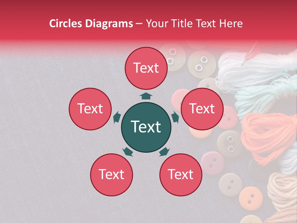 Button Horizontal Casual PowerPoint Template