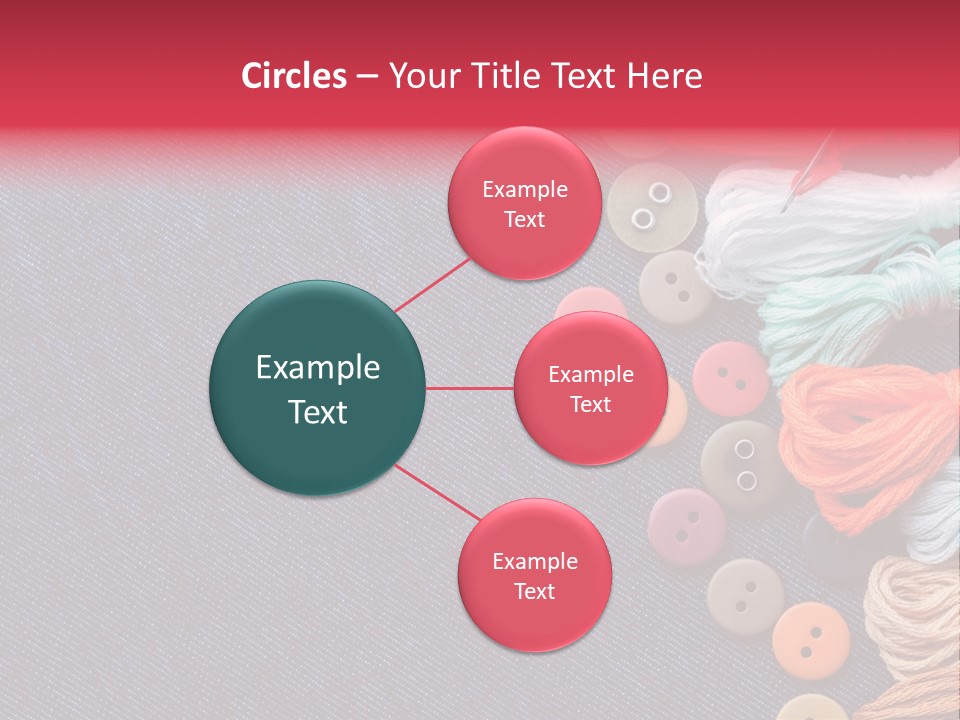 Button Horizontal Casual PowerPoint Template