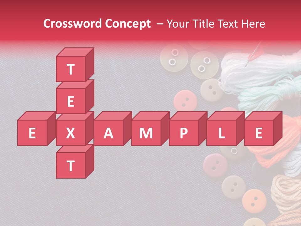 Button Horizontal Casual PowerPoint Template