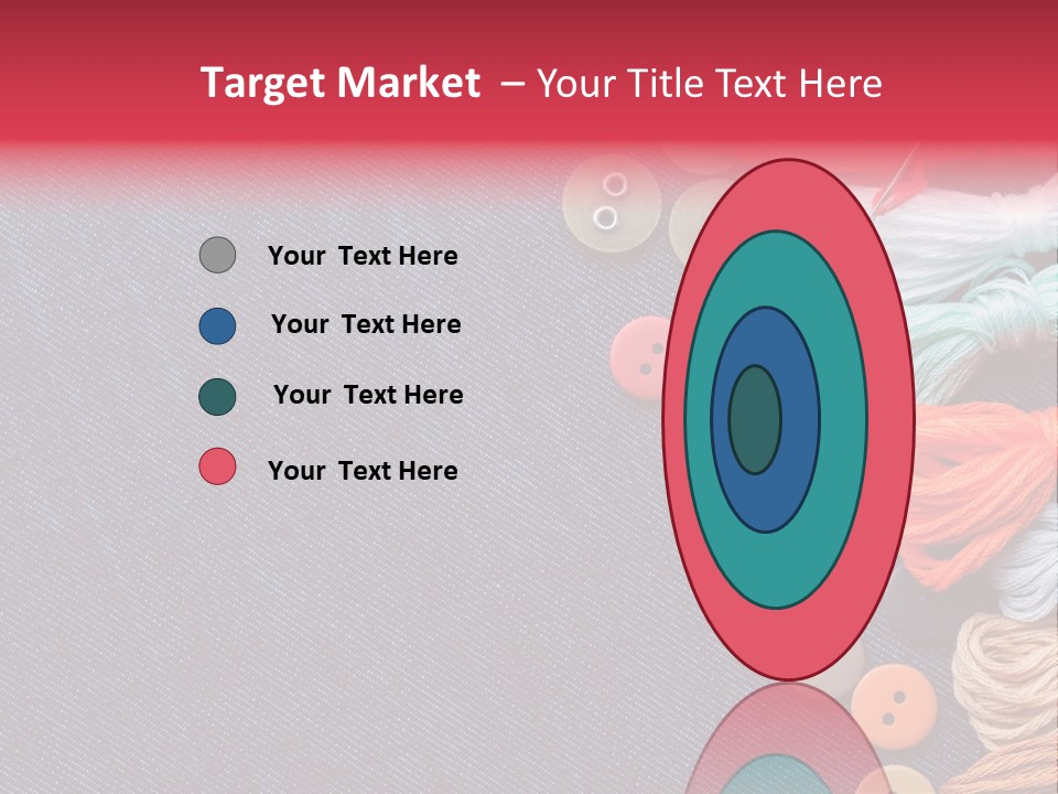 Button Horizontal Casual PowerPoint Template