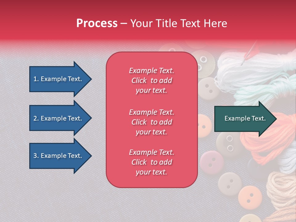 Button Horizontal Casual PowerPoint Template