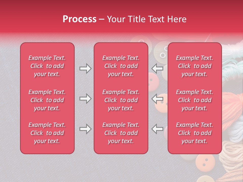Button Horizontal Casual PowerPoint Template