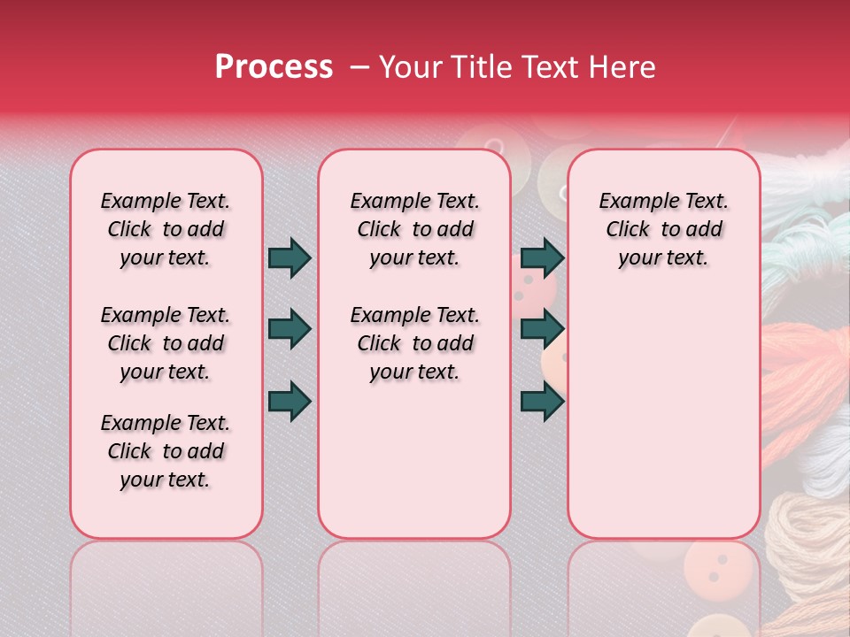 Button Horizontal Casual PowerPoint Template