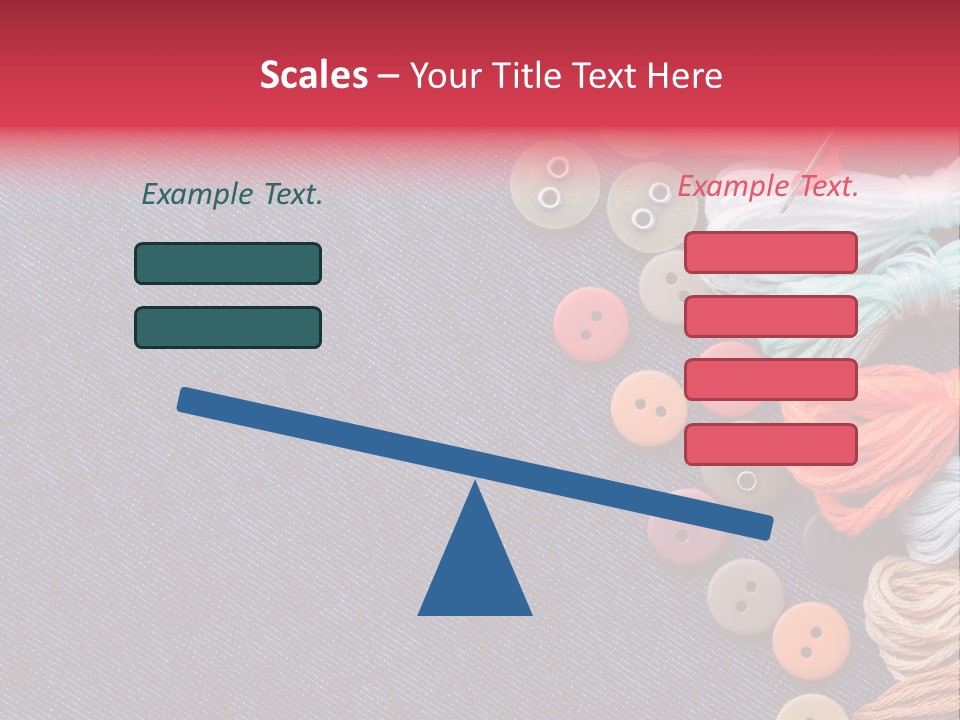 Button Horizontal Casual PowerPoint Template