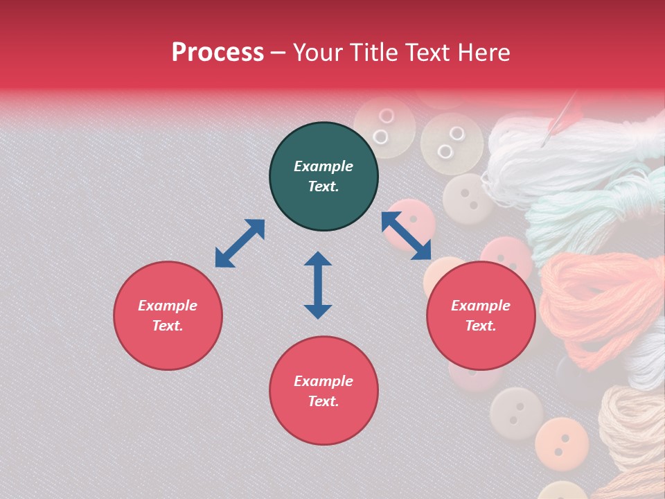 Button Horizontal Casual PowerPoint Template