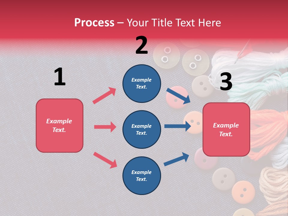 Button Horizontal Casual PowerPoint Template