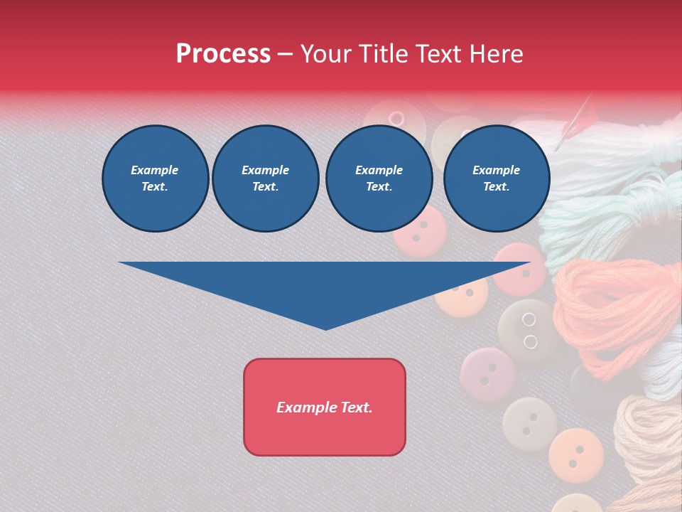 Button Horizontal Casual PowerPoint Template