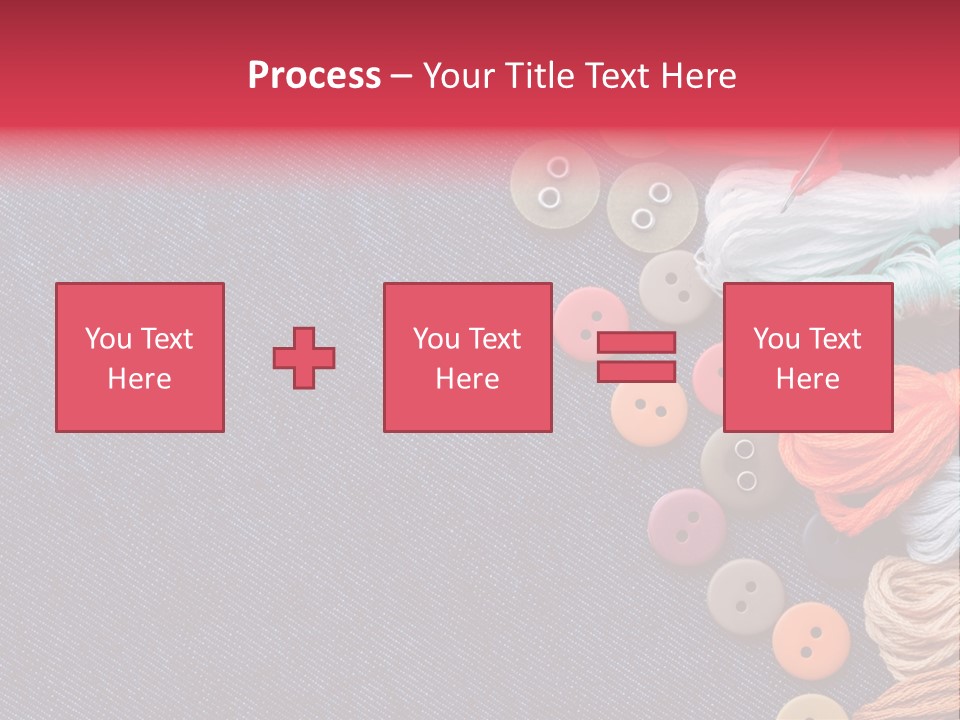 Button Horizontal Casual PowerPoint Template