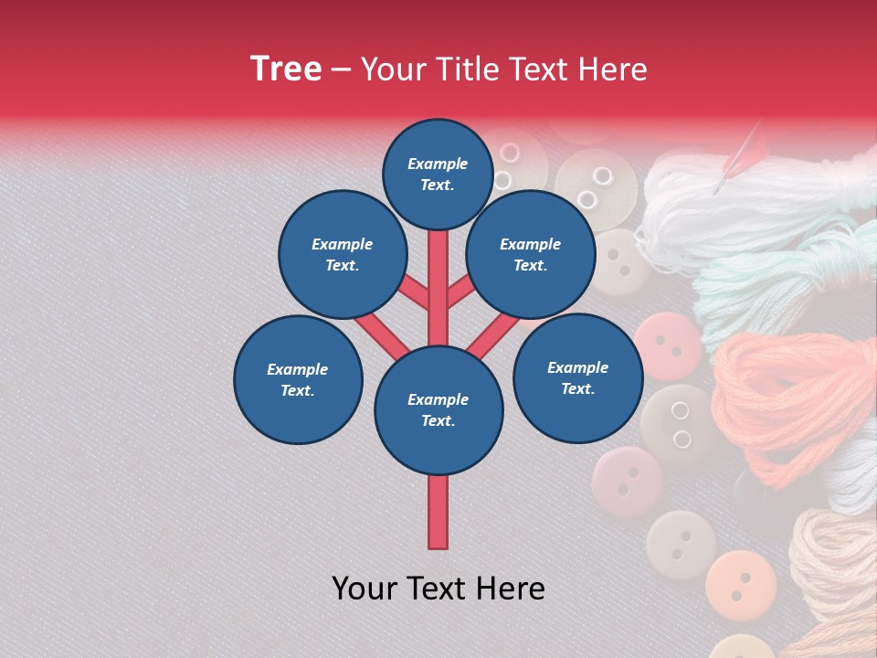 Button Horizontal Casual PowerPoint Template