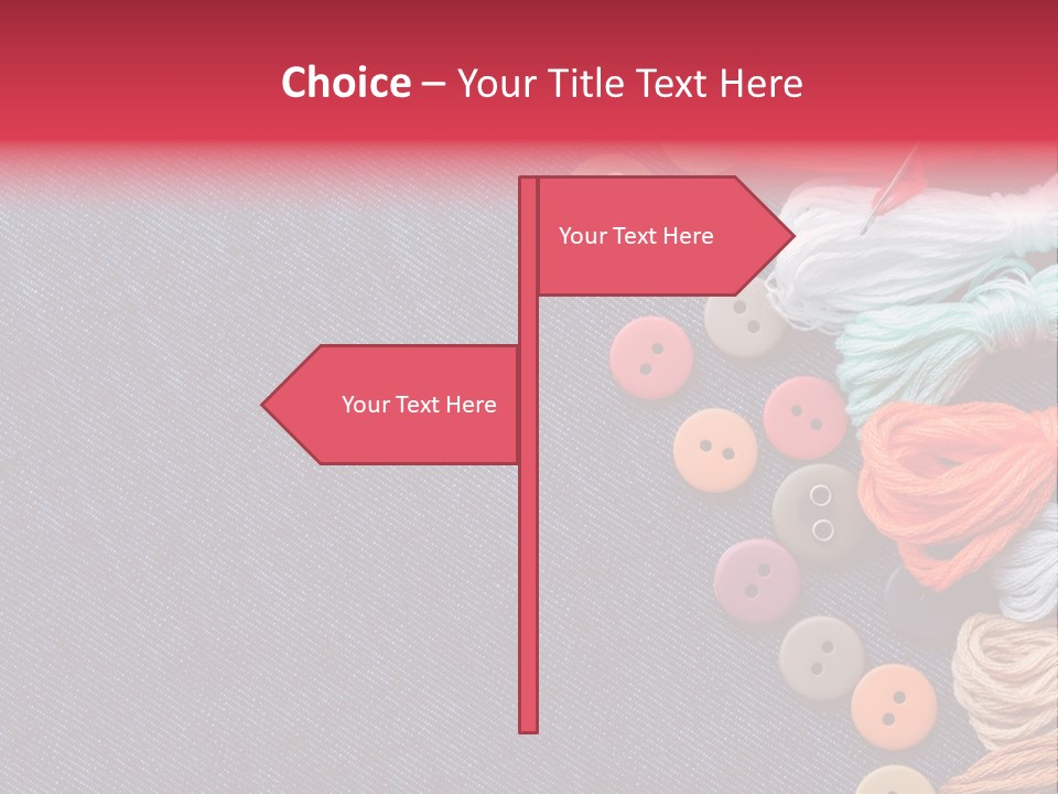 Button Horizontal Casual PowerPoint Template