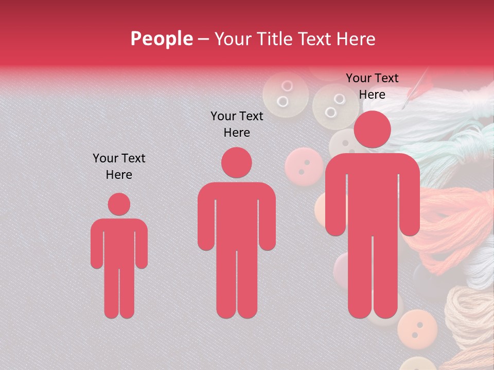 Button Horizontal Casual PowerPoint Template