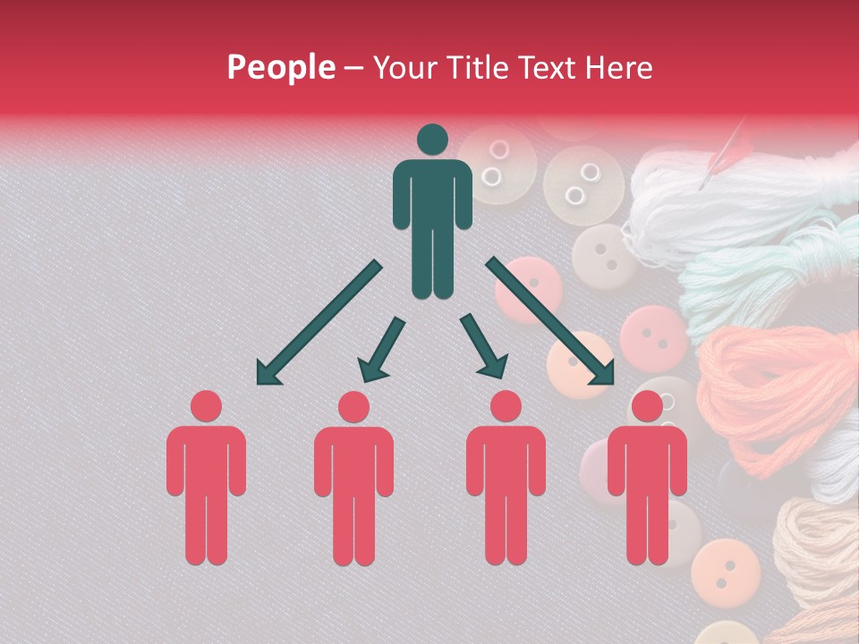 Button Horizontal Casual PowerPoint Template