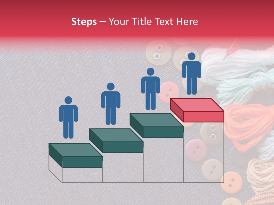 Button Horizontal Casual PowerPoint Template
