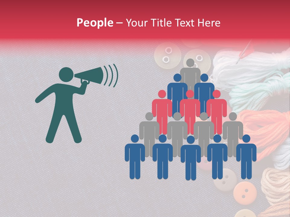 Button Horizontal Casual PowerPoint Template