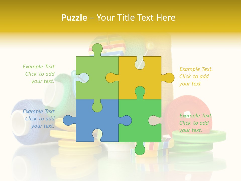 Tailor Industry Blue PowerPoint Template