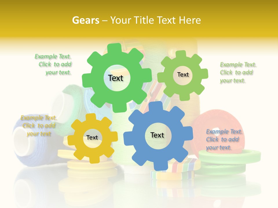 Tailor Industry Blue PowerPoint Template