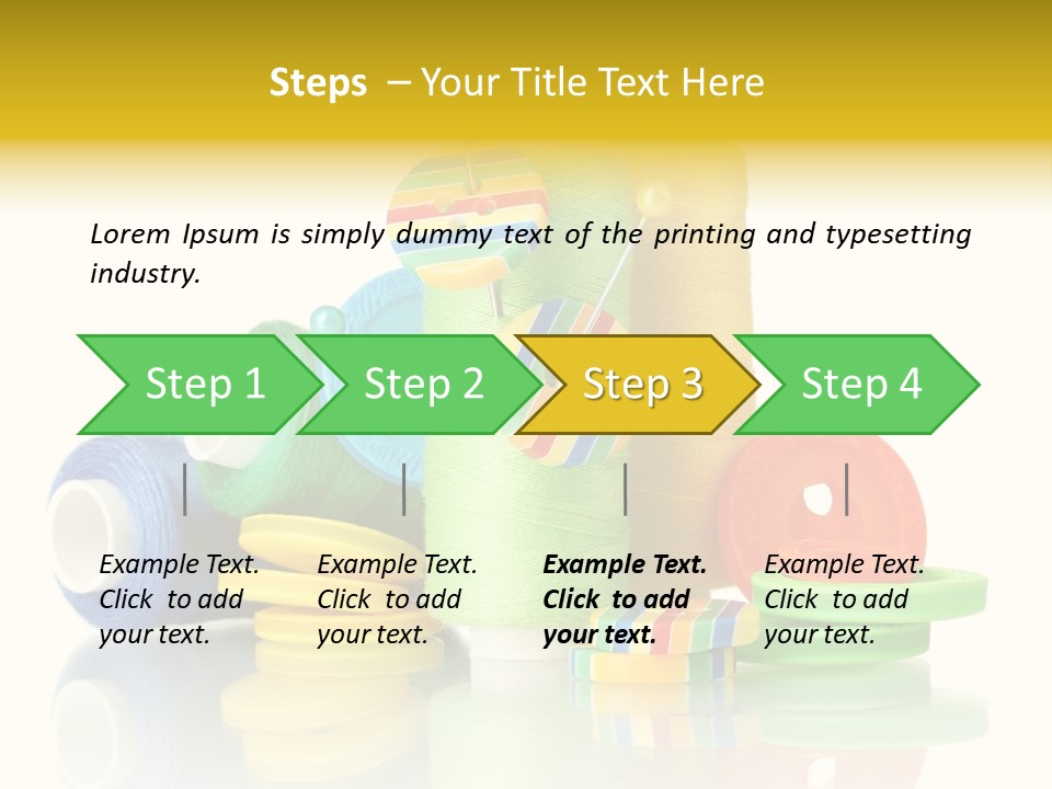Tailor Industry Blue PowerPoint Template
