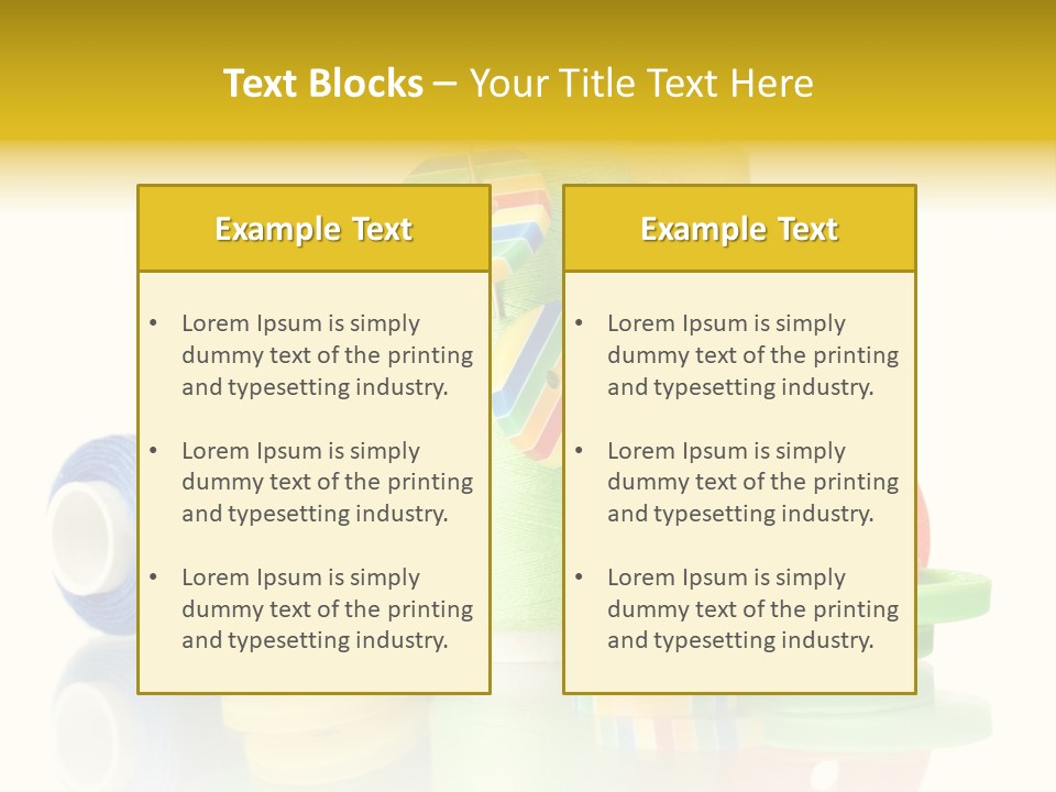 Tailor Industry Blue PowerPoint Template