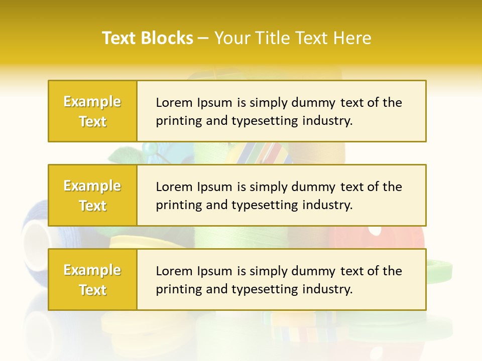 Tailor Industry Blue PowerPoint Template